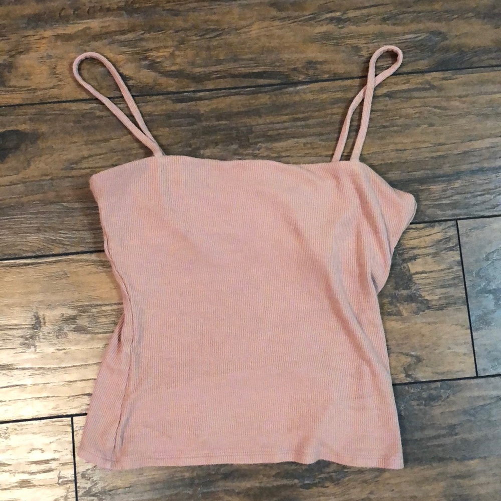 Mauve crop tank